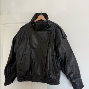 Zara Black Bomber Jacket